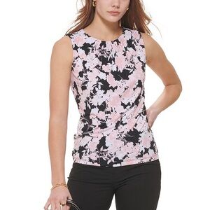 Calvin Klein Floral Sleeveless Blouse